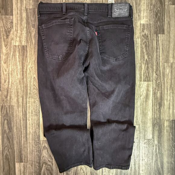 Levi’s 505 Black Denim Jeans W38 L32 | Classic Straight Leg | Water‑Less Finish - Picture 2 of 9